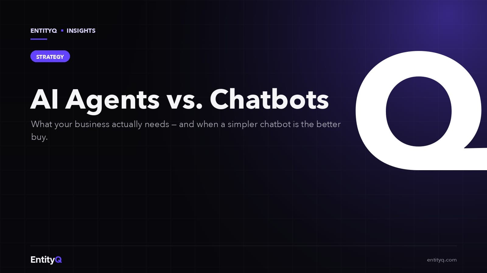 Illustration comparing AI agents and chatbots for business use cases