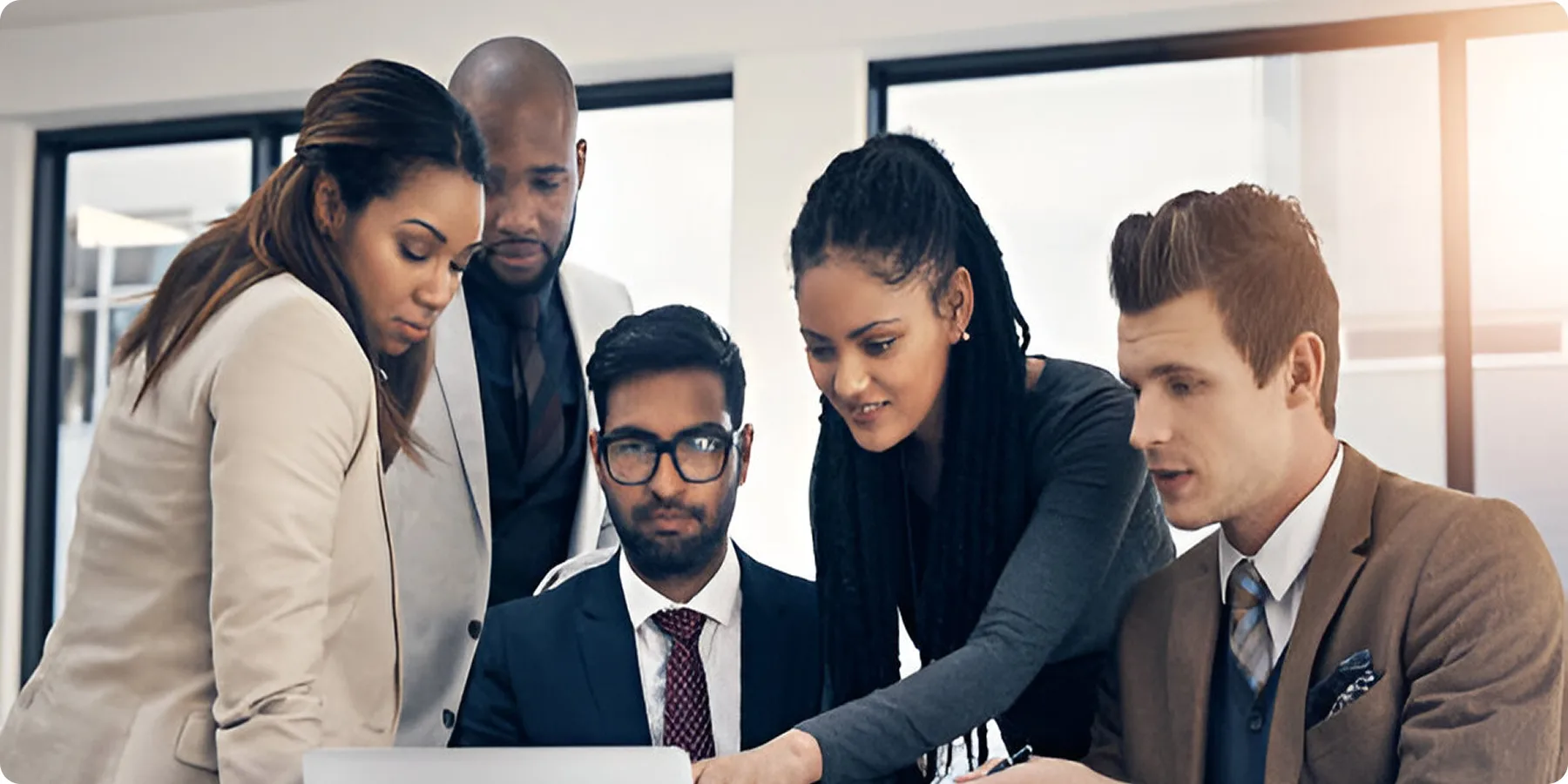 Team of professionals collaborating